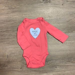 Baby girl long sleeve body suit